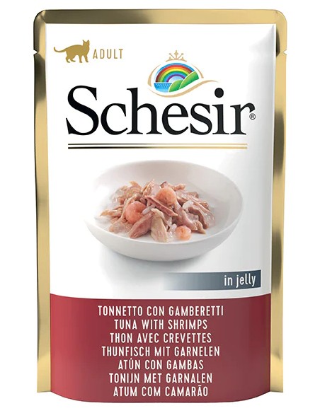 SCHESIR ATÚN Y GAMBAS EN GELATINA PARA GATOS (20 UNIDADES) - 20 X 85 GR 20 X 85 GR - 2
