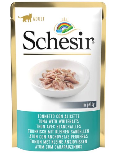 SCHESIR ATÚN Y ANCHOVETES EN GELATINA PARA GATOS (20 UNIDADES) - 20 X 85 GR 20 X 85 GR - 2