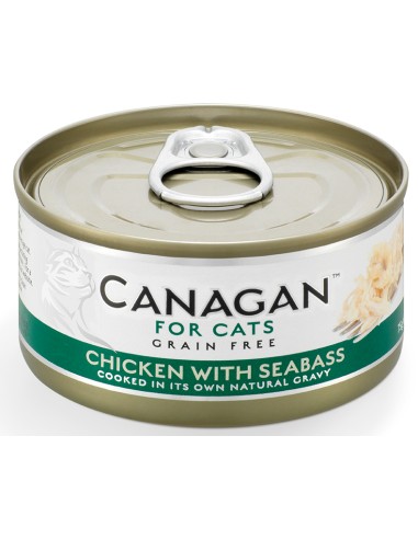 CANAGAN LATA DE POLLO CON LUBINA PARA GATOS - 75 GR 75 GR - 2