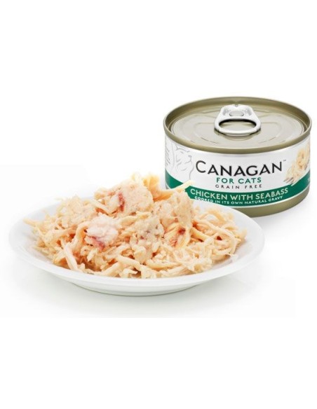 CANAGAN LATA DE POLLO CON LUBINA PARA GATOS - 75 GR 75 GR - 3