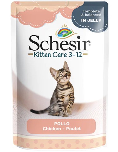 SCHESIR KITTEN POLLO FILETE EN GELATINA PARA GATITOS (20 UNIDADES) - 20 X 85 GR 20 X 85 GR - 2