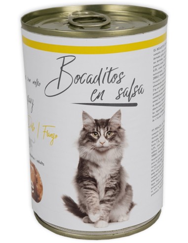 THE NATURAL IMPULSE BOCADITOS EN SALSA CON POLLO PARA GATOS - 415 GR 415 GR - 2