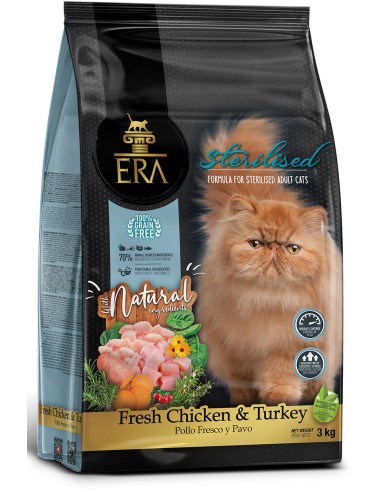 ERA PIENSO GRAIN FREE CAT STERILISED POLLO Y PAVO 3 KG 1 25 KG - 2