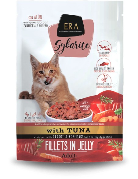 ERA SYBARITE ATÚN CON ZANAHORIA Y ROMERO PARA GATOS - 85 GR 85 GR - 2