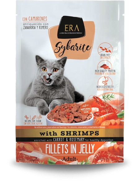 ERA SYBARITE GAMBAS CON ZANAHORIA Y ROMERO PARA GATOS - 85 GR 85 GR - 2