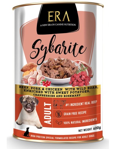 ERA SYBARITE TERN, CERDO, POLLO Y JABALÍ CON BATATAS PARA PERROS - 400 GR 400 GR - 2