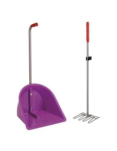 COPELE RECOGEDOR DE ESTIERCOL CON RASTRILLO DE PLÁSTICO 