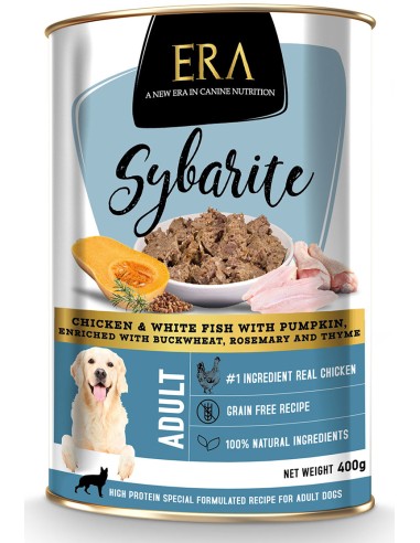 ERA SYBARITE POLLO Y PESCADO BLANCO CON CALABAZA PARA PERROS - 400 GR 400 GR - 2