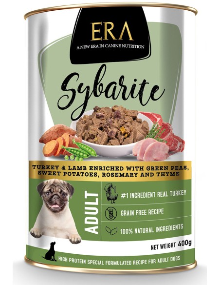 ERA SYBARITE PAVO Y CORDERO CON GUISANTES PARA PERROS - 400 GR 400 GR - 2