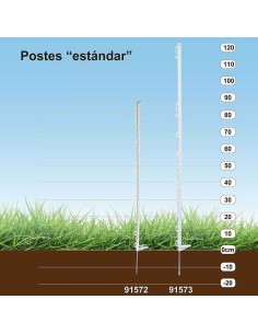 COPELE POSTE PLÁSTICO ESTÁNDAR (10 UNIDADES) 104 CM 138 CM - 2