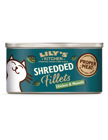LILY`S LILY´S CHICKEN & MUSSEL SHREDDED FILLETS PARA GATOS (24 UNIDADES) - 24 X 70 GR 24 X 70 GR - 2