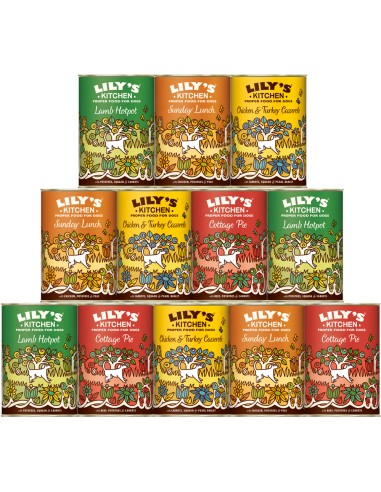 LILY´S CLASSIC DINNERS MULTIPACK PARA PERROS (12 UNIDADES) 12 X 400 GR