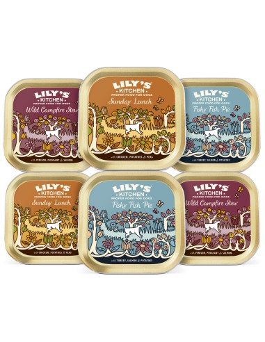 LILY´S GRAIN FREE DINNERS TRAYS MULTIPACK PARA PERROS (6 UNIDADES) 6 X 150 GR