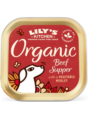LILY´S ORGANIC BEEF SUPPER PARA PERROS (11 UNIDADES) 11 X 150 GR