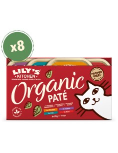 LILY`S LILY´S ORGANIC PATÉ TRAYS MULTIPACK PARA GATOS (8 UNIDADES) - 8 X 85 GR 8 X 85 GR - 2
