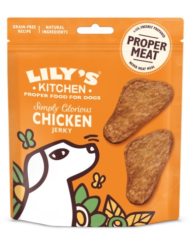 LILY´S SIMPLY GLORIOUS CHICKEN JERKY PARA PERROS (8 UNIDADES) 8 X 70 GR