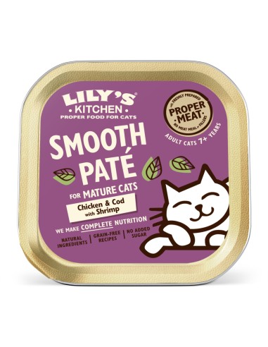 LILY`S LILY´S SMOOTH MATURE CHICKEN & COD & SHRIMP PARA GATOS SENIOR (19 UNIDADES) - 19 X 85 GR 19 X 85 GR - 2
