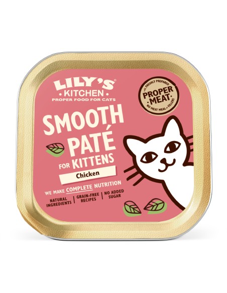 LILY`S LILY´S SMOOTH PATÉ FOR KITTENS CHICKEN PARA GATOS (19 UNIDADES) - 19 X 85 GR 19 X 85 GR - 2
