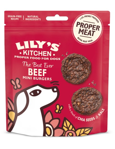 LILY`S LILY´S THE BEST EVER BEEF MINI BURGERS PARA PERROS (8 UNIDADES) - 8 X 70 GR 8 X 70 GR - 2