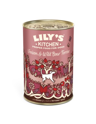 LILY`S LILY´S VENISON & WILD BOAR TERRINE TIN PARA PERROS - 400 GR 6 X 400 GR 1 X 400 GR - 2