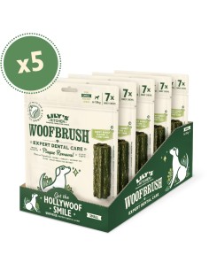 LILY`S LILY´S WOOFBRUSH DENTAL CHEW SMAL PARA PERROS DE 6 A 10 KG (5 X 7 UNIDADES)