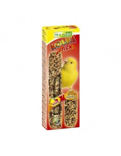 NESTOR STICK 2 EN 1 CON MIEL Y FRUTAS PARA CANARIOS 85 GR (2 UNIDADES) - 2