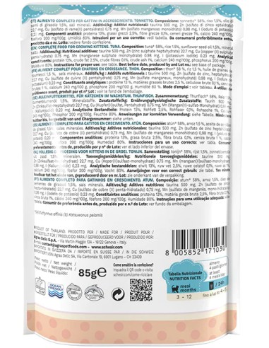 SCHESIR KITTEN ATÚN EN GELATINA PARA GATITOS (20 UNIDADES) - 20 X 85 GR 20 X 85 GR - 3