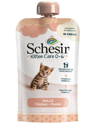 SCHESIR KITTEN POLLO EN CREMA PARA GATITOS (20 UNIDADES) - 20 X 150 GR 20 X 150 GR - 2
