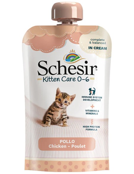 SCHESIR KITTEN POLLO EN CREMA PARA GATITOS (20 UNIDADES) - 20 X 150 GR 20 X 150 GR - 2