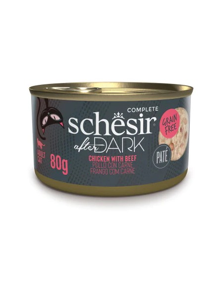 SCHESIR AFTER DARK POLLO Y TERNERA EN PATÉ PARA GATOS (12 UNIDADES) - 12 X 80 GR 12 X 80 GR - 2